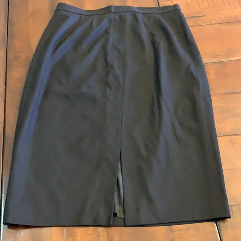 Talbots black Classic pencil skirt with front slit